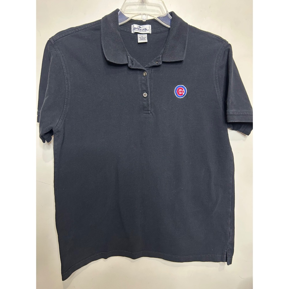 Antigua‎ Chicago Cubs Polo Shirt Womens Large MLB Baseball Sportswear